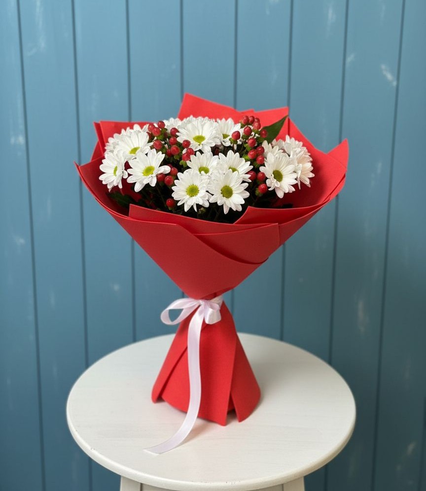 Букет цветов из: Хризантемы в Знаменке