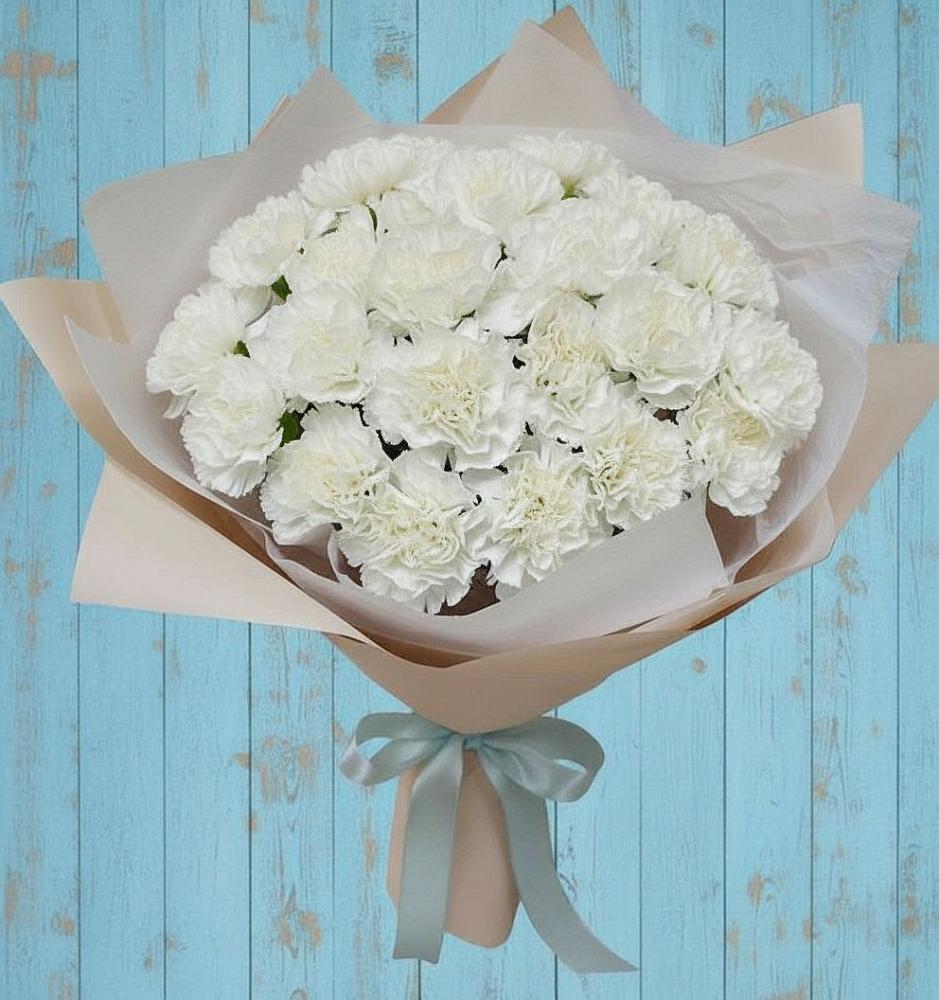 Букет цветов из: Гвоздики в Знаменке