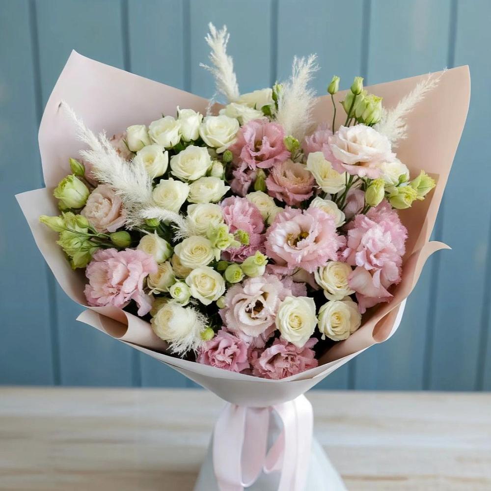 Букет цветов из: Альстромерии и Розы в Знаменке