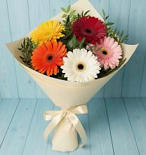 Букет цветов из:  Герберы в Знаменке
