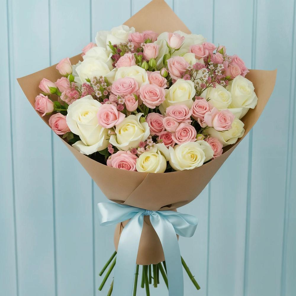 Букет цветов из: Розы в Знаменке