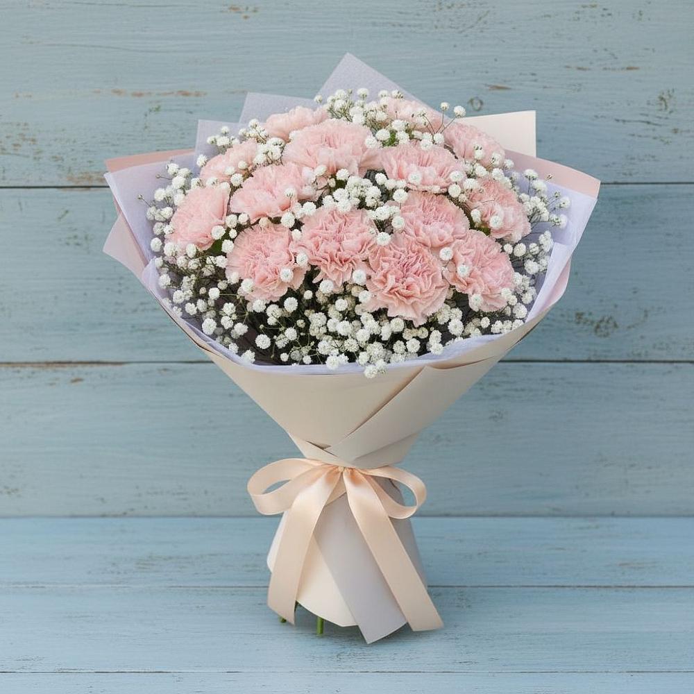 Букет цветов из: Гвоздики в Знаменке