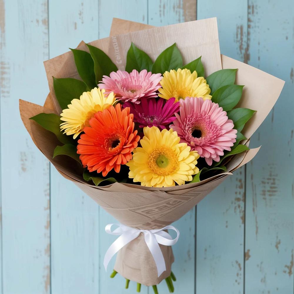 Букет цветов из: Герберы в Знаменке