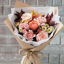 Букет цветов из:  Гвоздики, Хризантемы и Розы в Знаменке