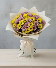 Букет цветов из:  Хризантемы #REPLACE_PRED# Знаменке
