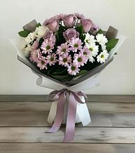 Букет цветов из:  Хризантемы и Розы #REPLACE_PRED# Знаменке