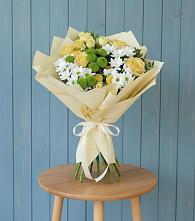 Букет цветов из:  Хризантемы и Розы в Знаменке