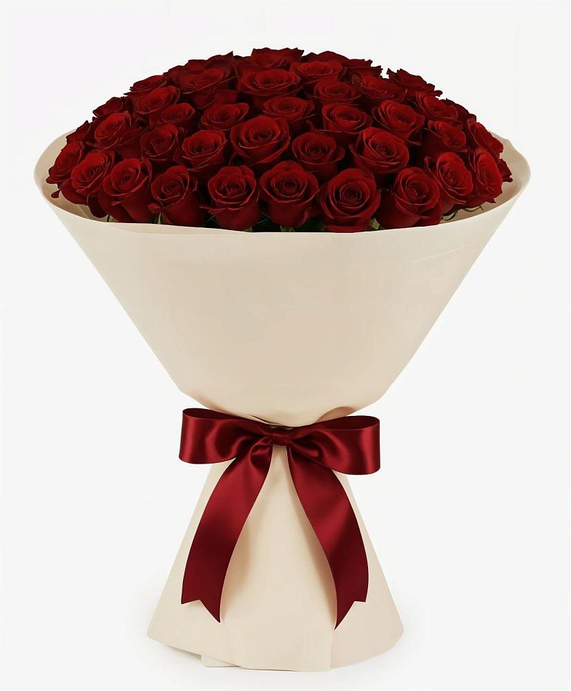 Букет 101 Бордовая роза Блэк Бакарра в Знаменке